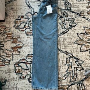 Zara Blue Ankle Straight Jeans